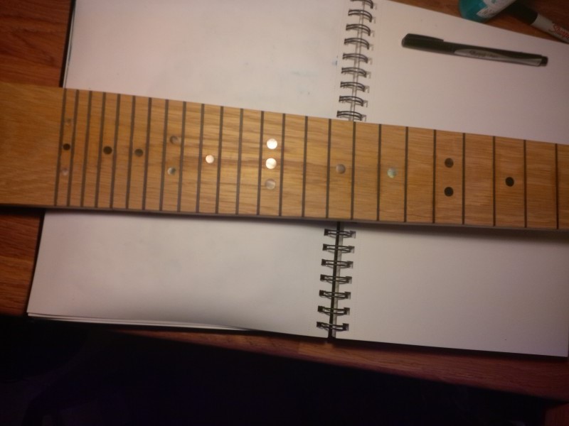 Overall view of the fretboard